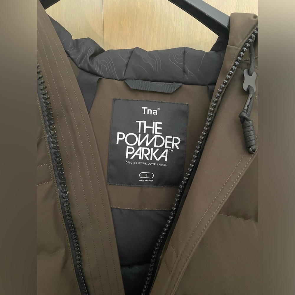 TNA Powder Parka Mid Dark Olive - Picture 6 of 9